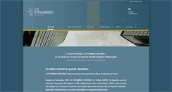 Desktop Screenshot of notaires-14pyramides.com